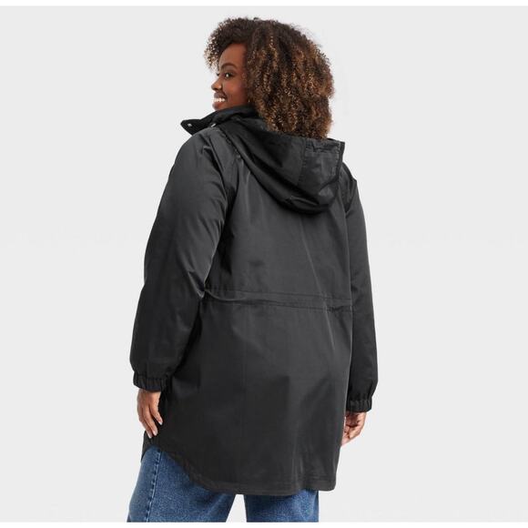 Women's Rain Jacket - Ava & Viv 1X - Picture 2 of 4